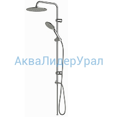 Стойка душевая ZENTA Софт Z5104C, хром (тропический душ)